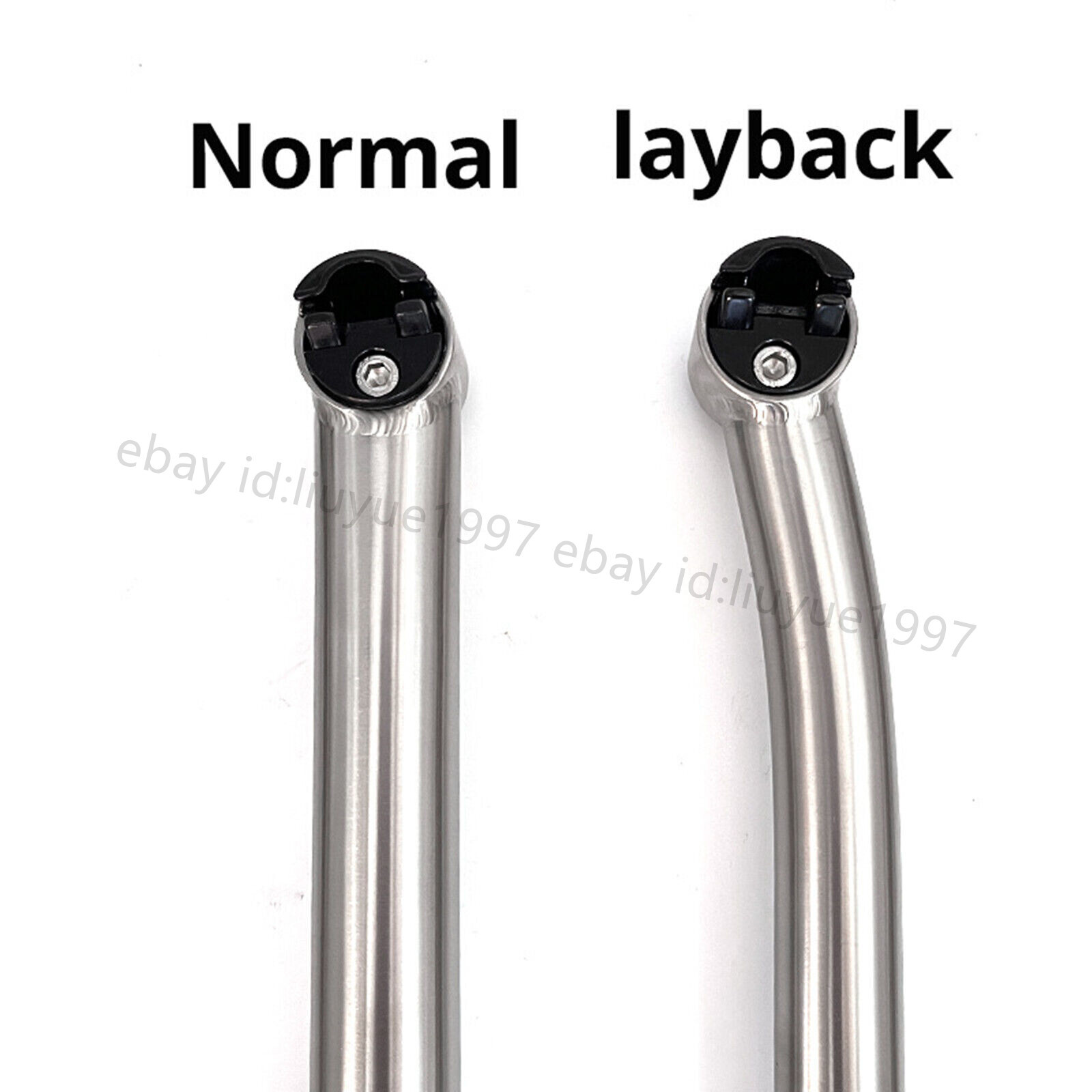 27.2 30.9 31.6 Titanium Bicycle Bike MTB Ti Setback Seatpost * 350/400 mm
