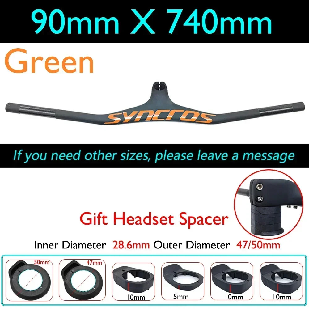 FRASER IC SL XC Carbon Fiber MTB Integrated Handlebar -17° Degree 28.6mm Clamp