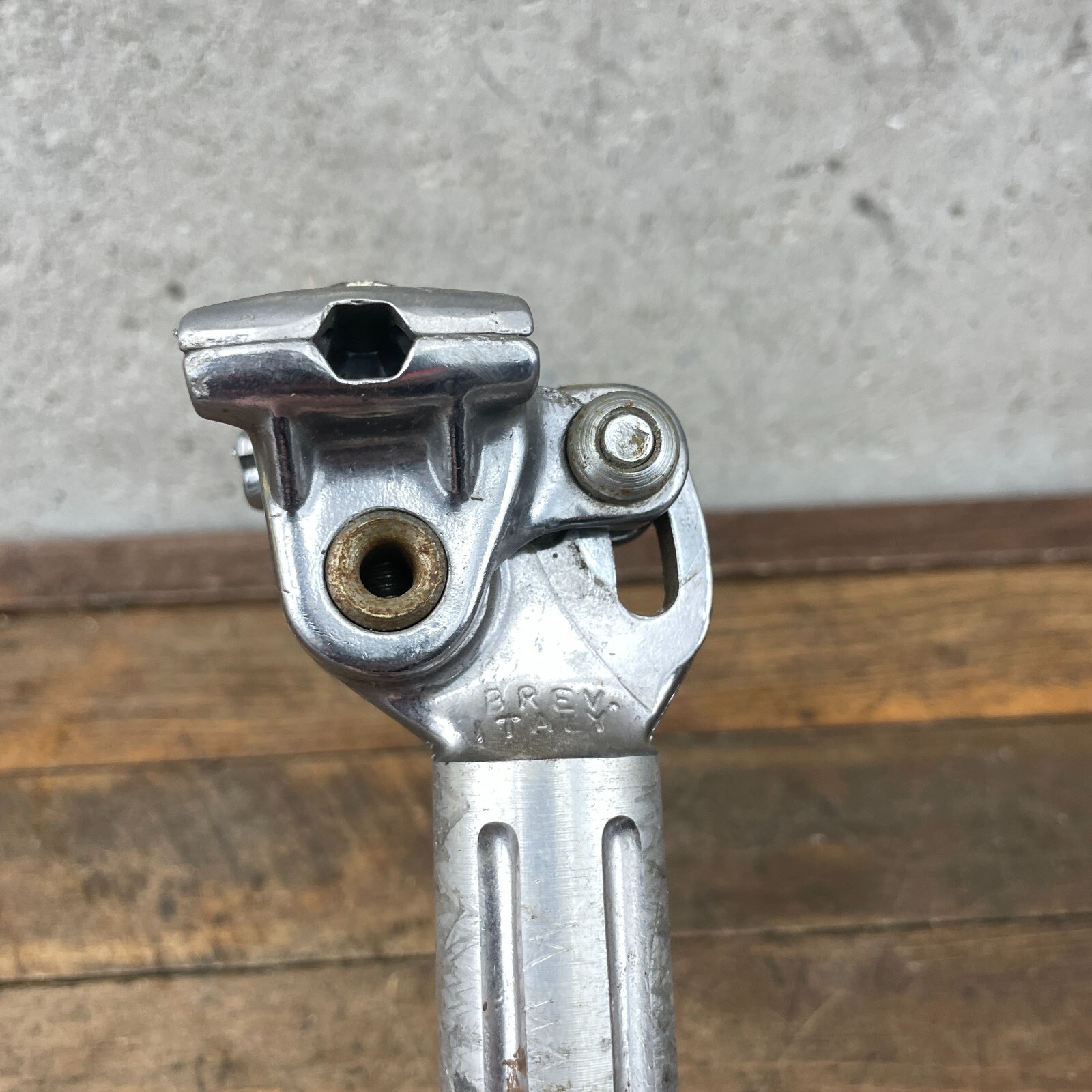 Vintage 3TTT Seatpost 27.0 mm Brev Italy Fluted 200 mm Post Micro Adjust 70s 60s