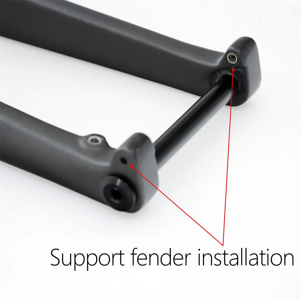 Off-road Carbon Gravel Bicycle Front Fork 700C with Barrel Shaft 100mm Hard Frok