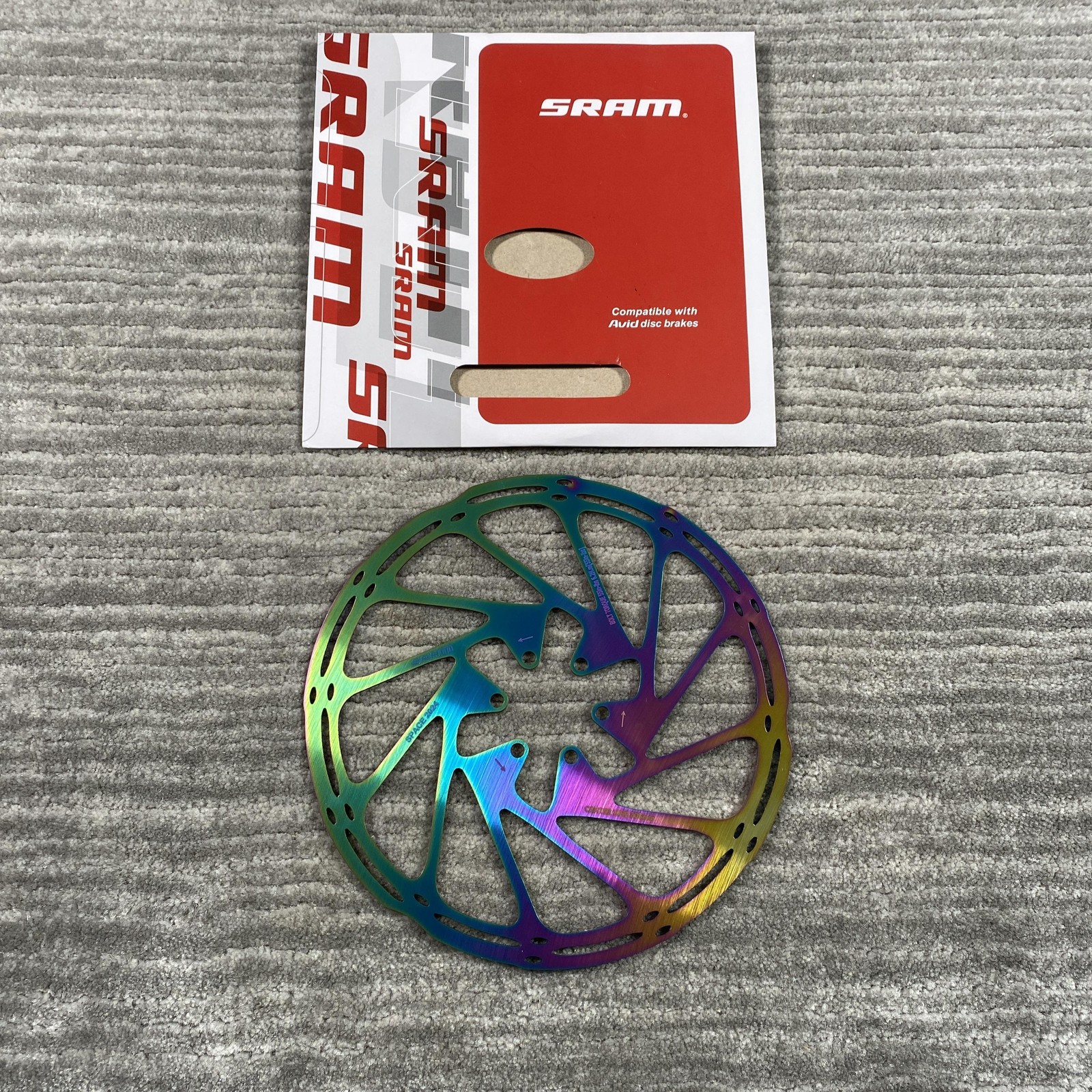 SRAM CenterLine Disc Brake Rotor 203mm 6-Bolt Multicolor Avid MTB Road Bike