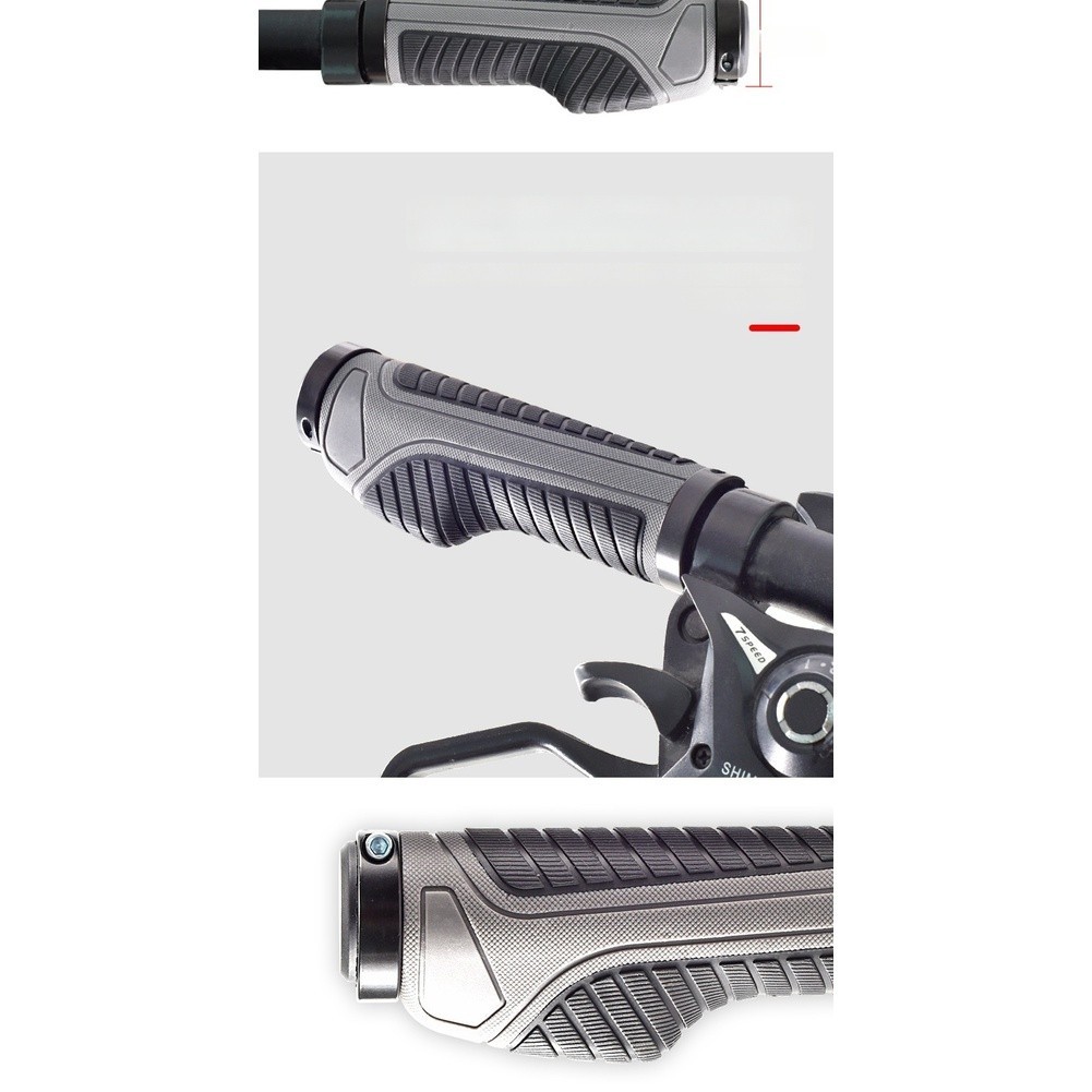 Shock Absorbing Grips Bike Grips Aluminum Alloy Rings Vibration Reduction