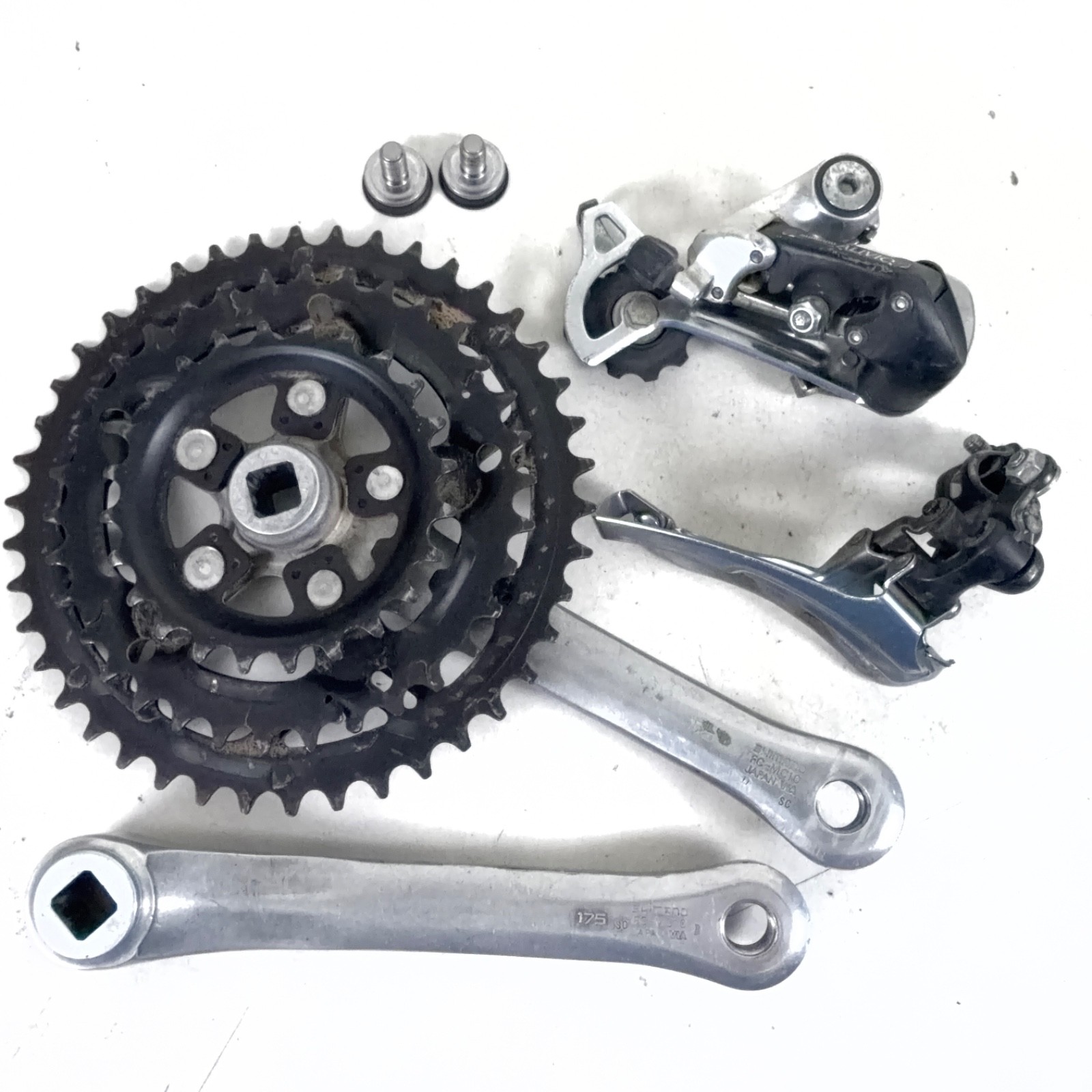 Shimano Vintage Alivio Mini-Groupset FC/FD/RD-MC10 F/R Derailleurs & Crankset