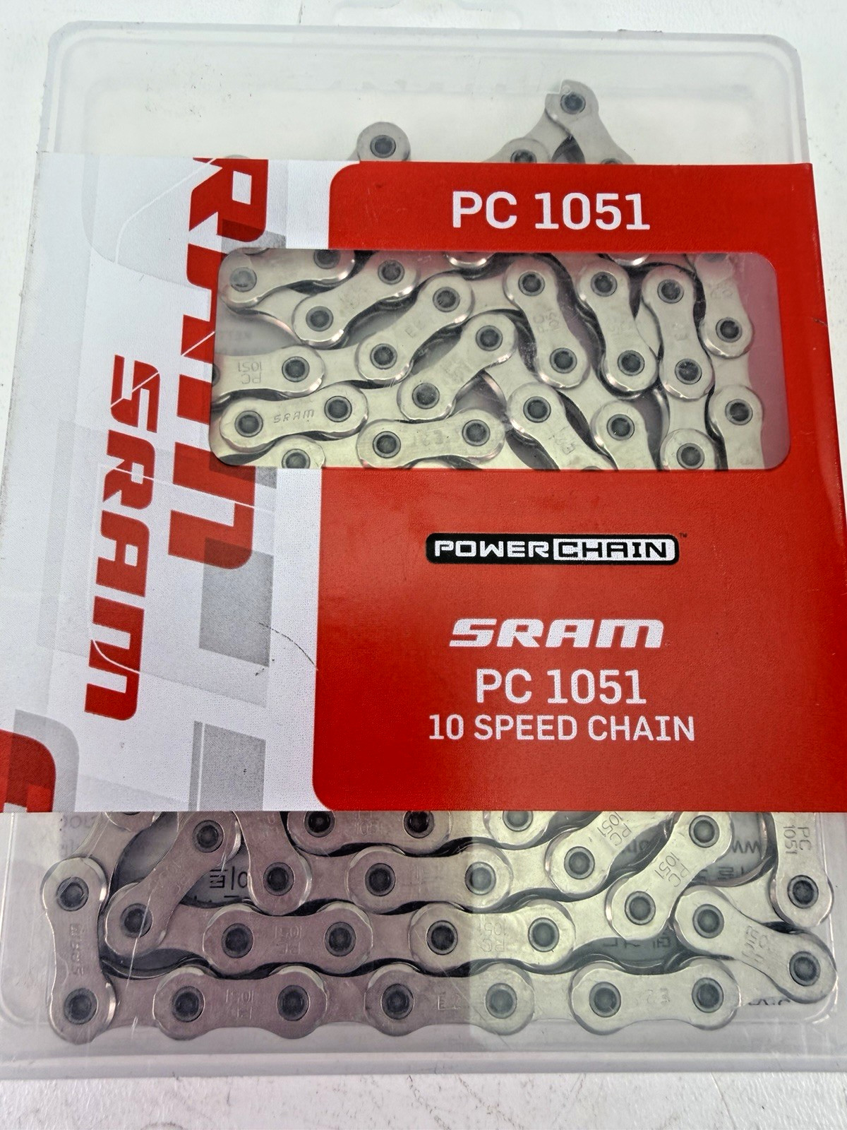 SRAM PC 1051 10-Speed Steel Bike Chain Silver w/ PowerLock Connector