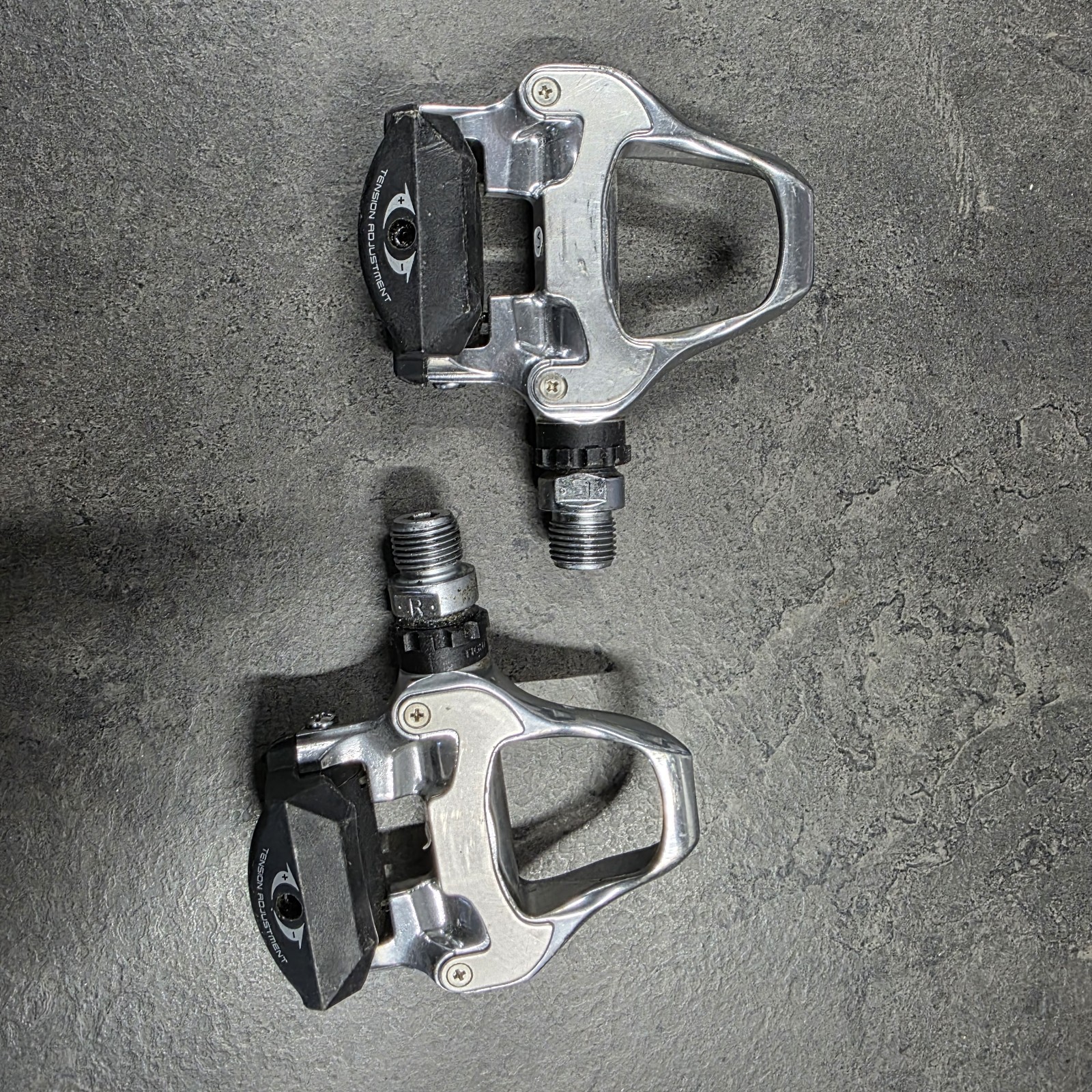 Shimano PD-5700 Clipless Pedals 105 Road Polished Silver Chrome