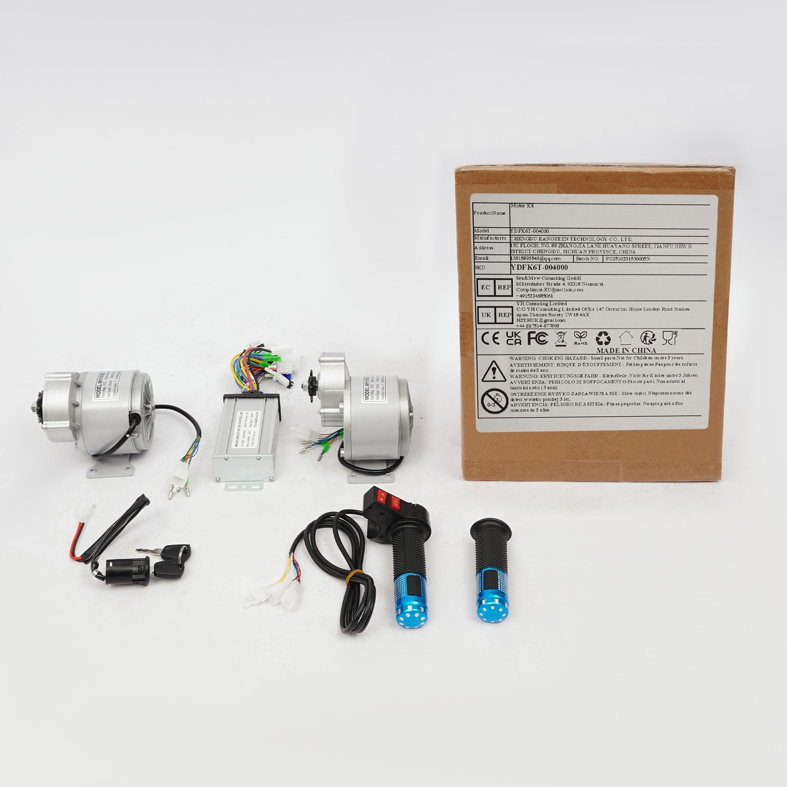 350W Gear Reduction Electric Motor,Electric Bike Motor Kit w/Controller+Throttle