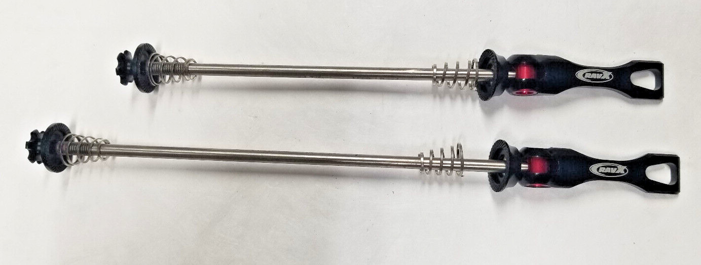 XRD Titanium Quick Release Skewer set MTB black red 48 grams USA seller