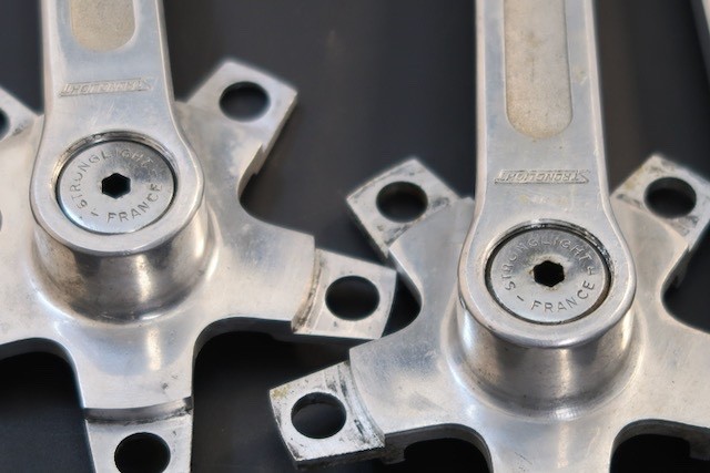 170mm x 86 bcd Stronglight model 99 tandm crank arm set 9/16″ France