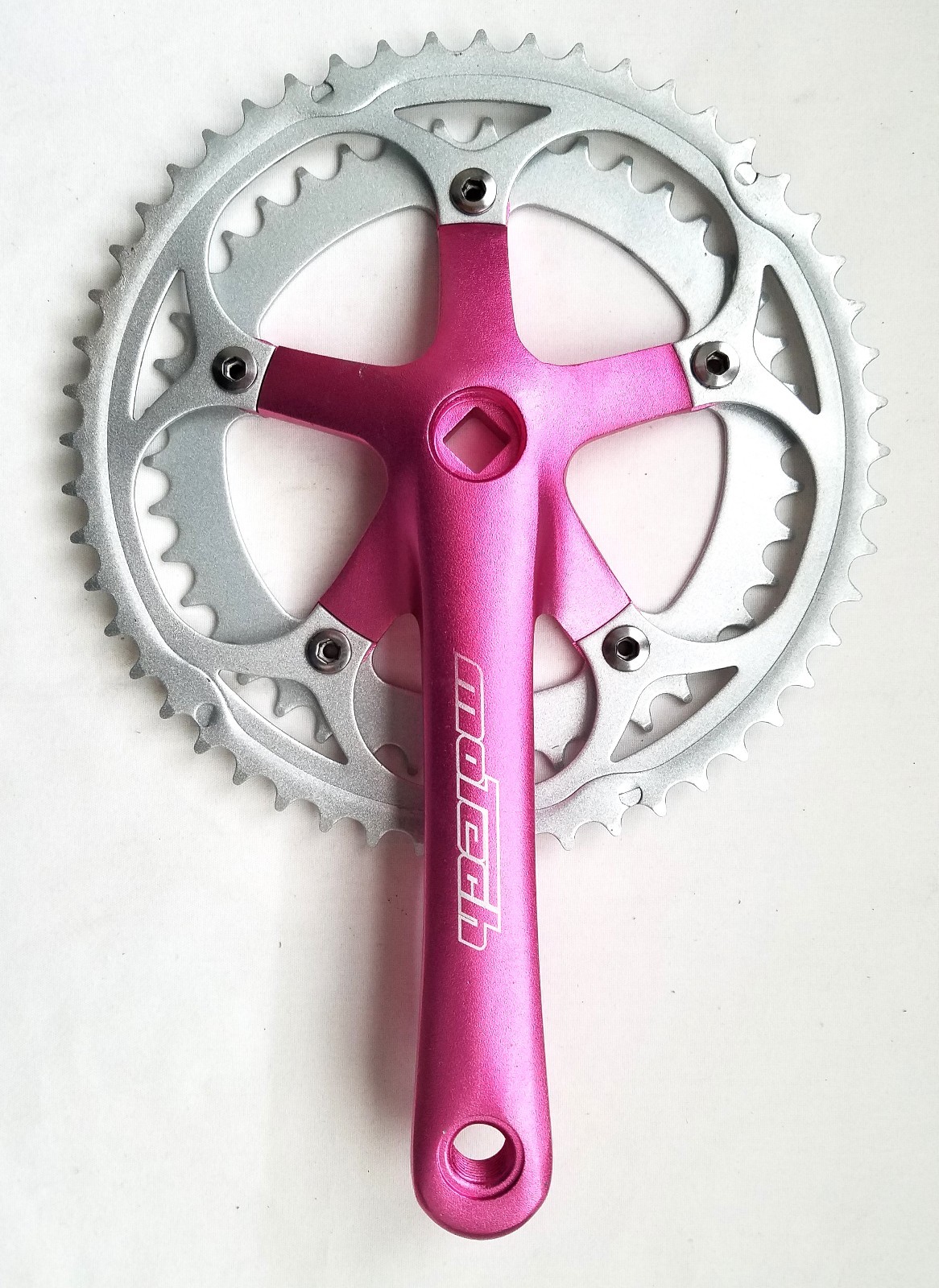 Aluminum 7/8s Road Crankset 52/42t Hot Pink 170mm