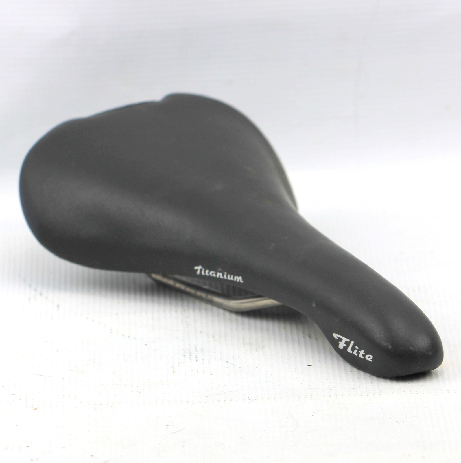 SELLA ITALIA TITANIUM FLITE SADDLE Bike Seat 130x280mm 230g Black Vintage 90’s