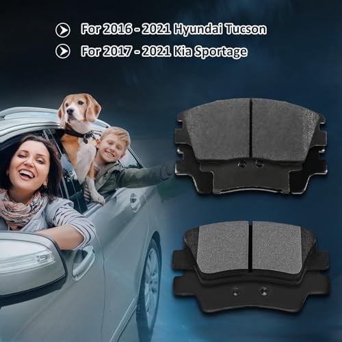 Brake Pads for Hyundai Tucson 2016-2021,for Kia Sportage 2017-2021 | Front &