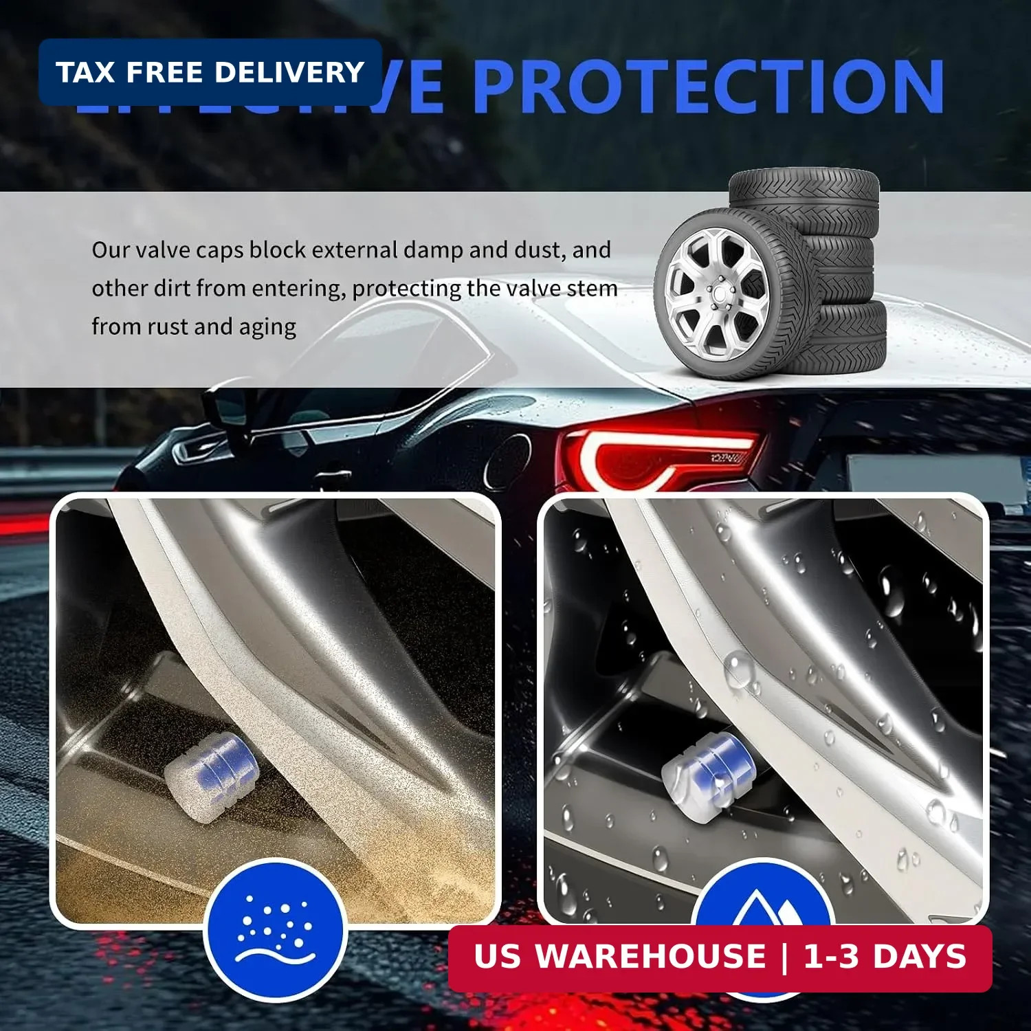 20PCS New Fluorescent Tire Valve Caps,Cool Glow in The Dark Tire Valve Caps as C