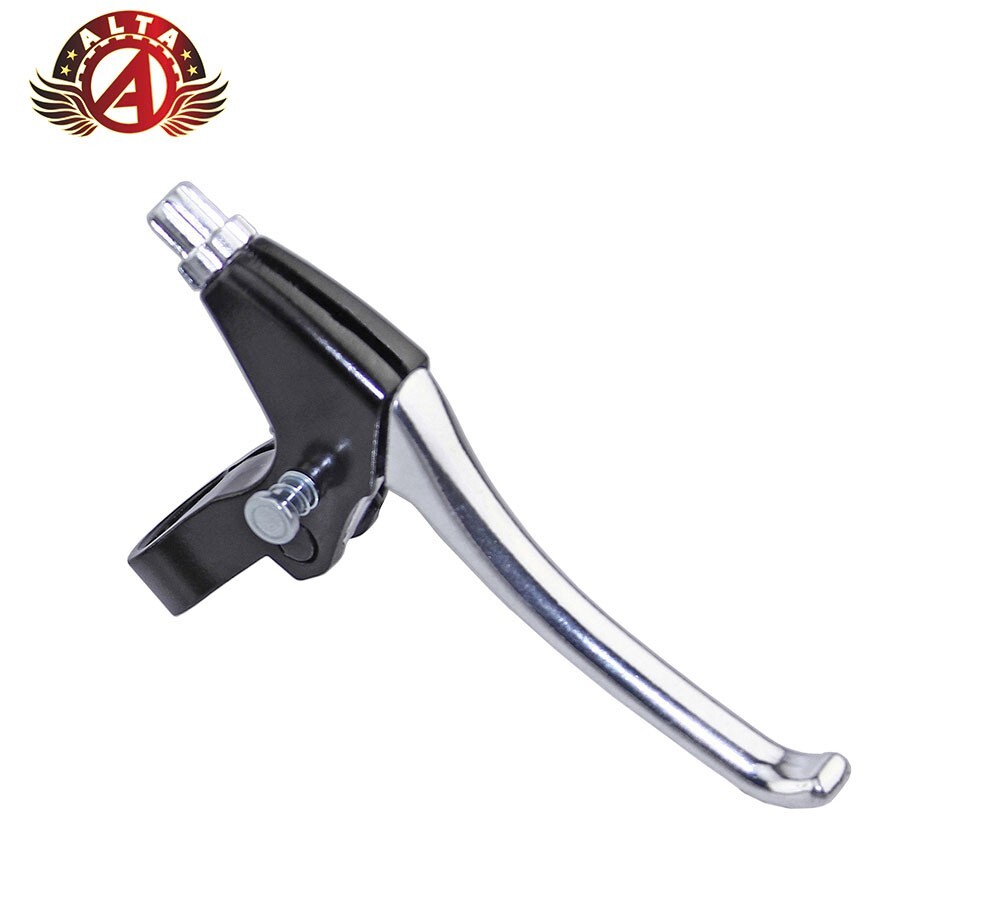 ALTA 4-Finger Right Alloy Bicycle Brake Lever Black/Chrome – 22.2mm Clamp.