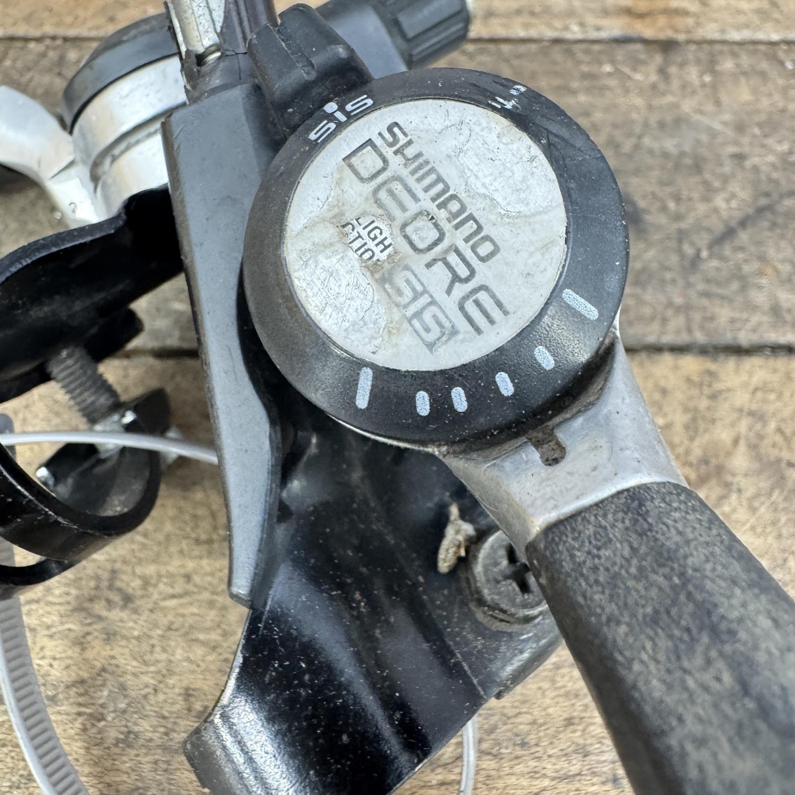 Vintage Shimano Deore SL-MT60 6 Speed Thumb Shifter Set MTB Black 6s ATB 80s