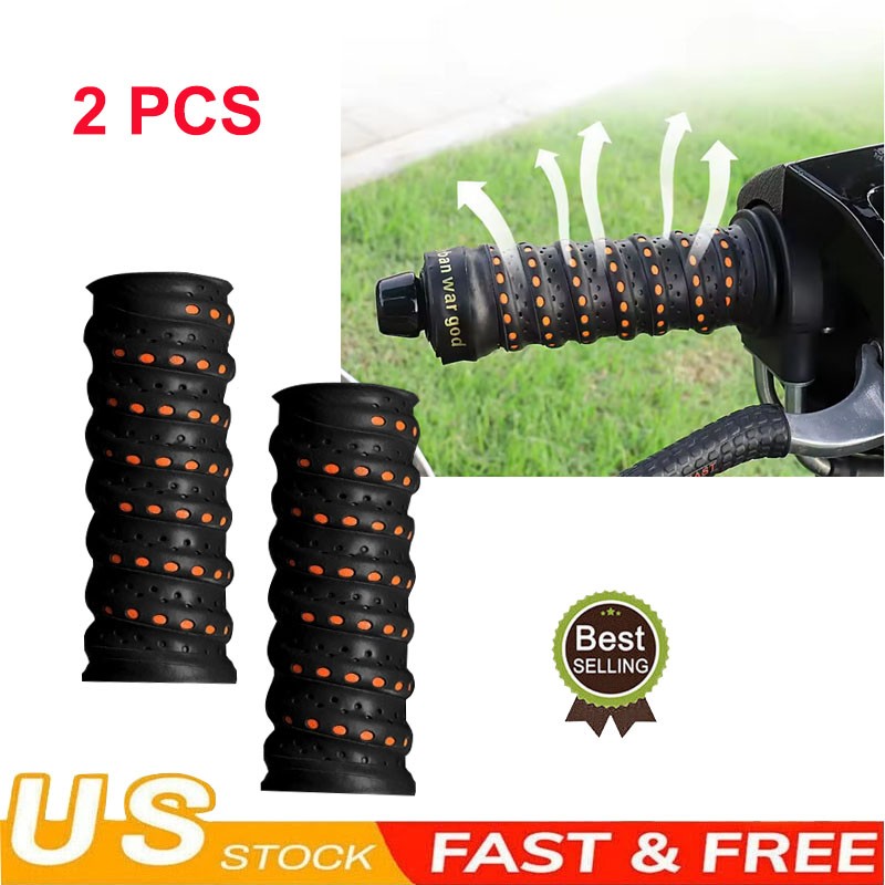 3.6Ft Wrap-Around Motorcycle Grips,Anti-Slip Handlebars Grips With Air Vent Hole