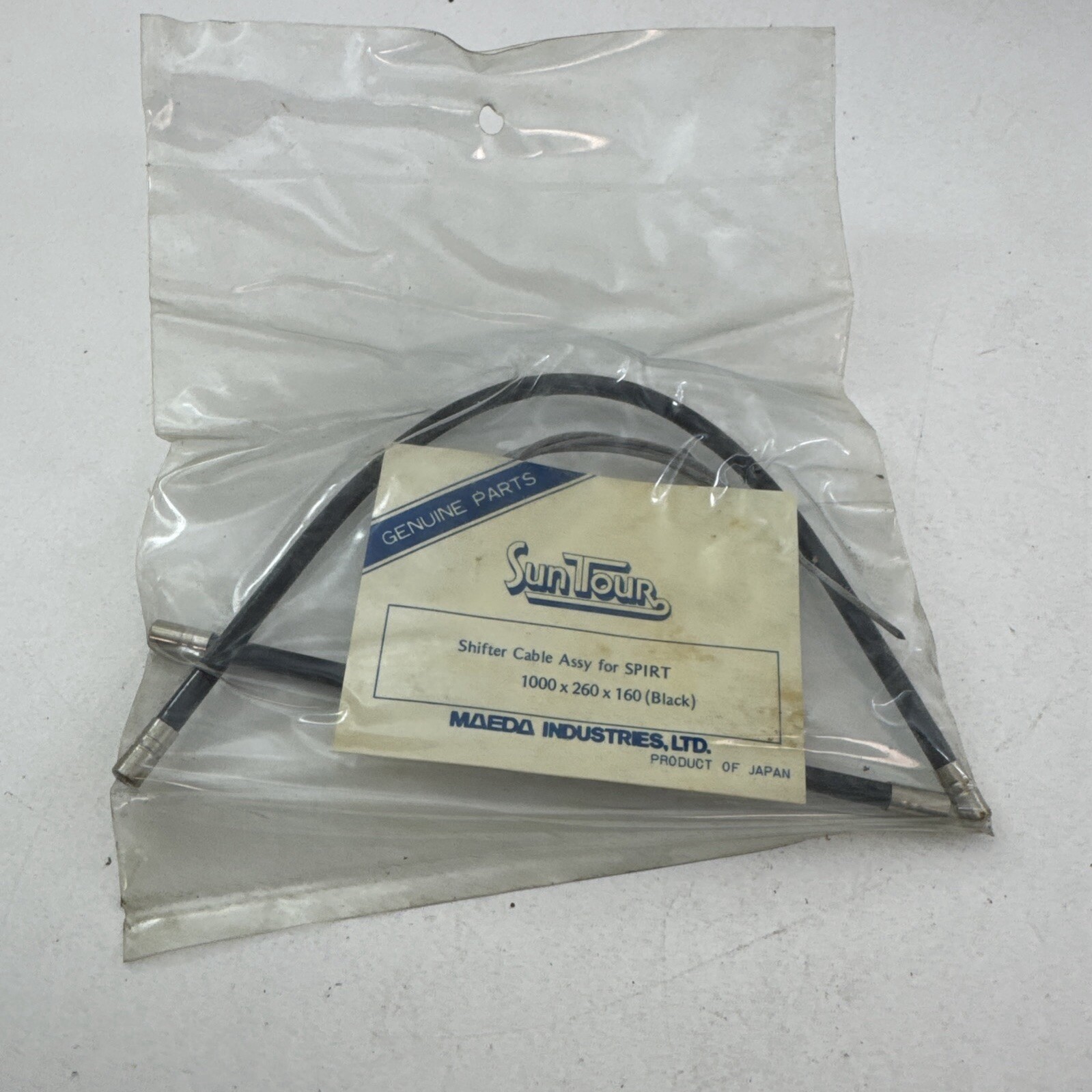 Vintage Suntour Shifter Cable For SPIRT NOS Black 1000 x 260 x 160 Bike S01