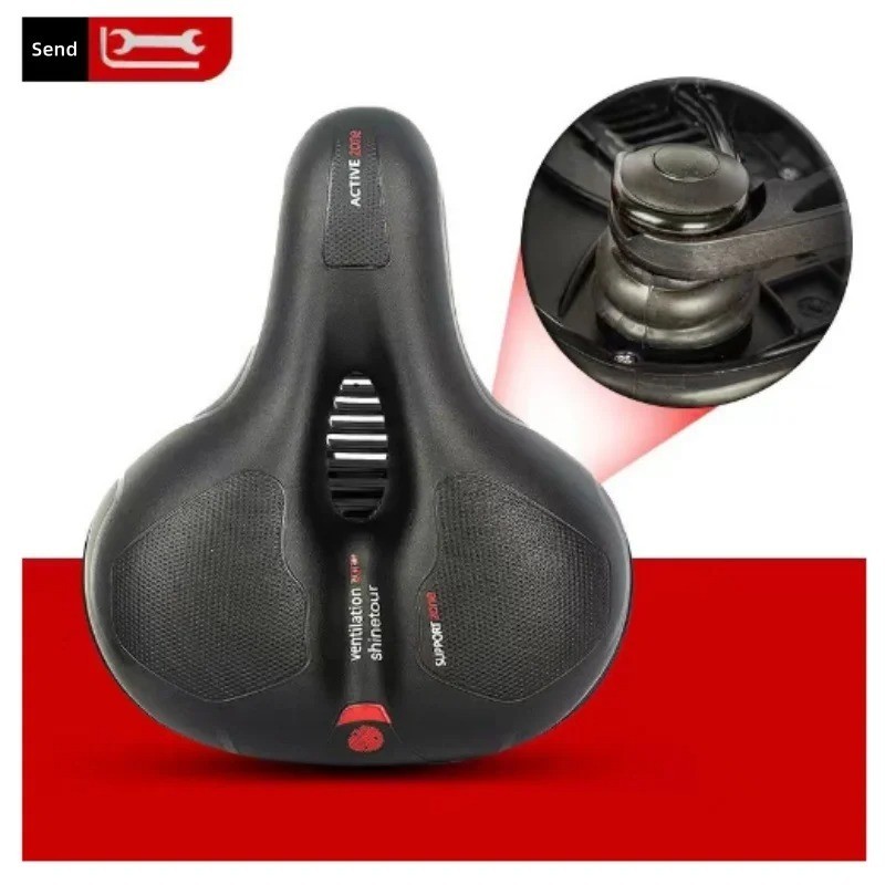 Extra Wide Big Bum Bike Bicycle Saddle Seat Gel Cushion Sporty Soft Comfort Pad