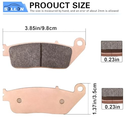 Front Brake Pads Replacement for VLX 600 VT600C Shadow, VF750C Magna, VT750C