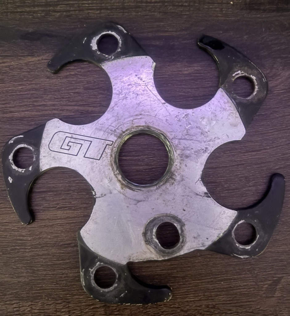 GT ALLOY SPIDER CHAIN RING SPROCKET OLD SCHOOL BMX PERFORMER PRO