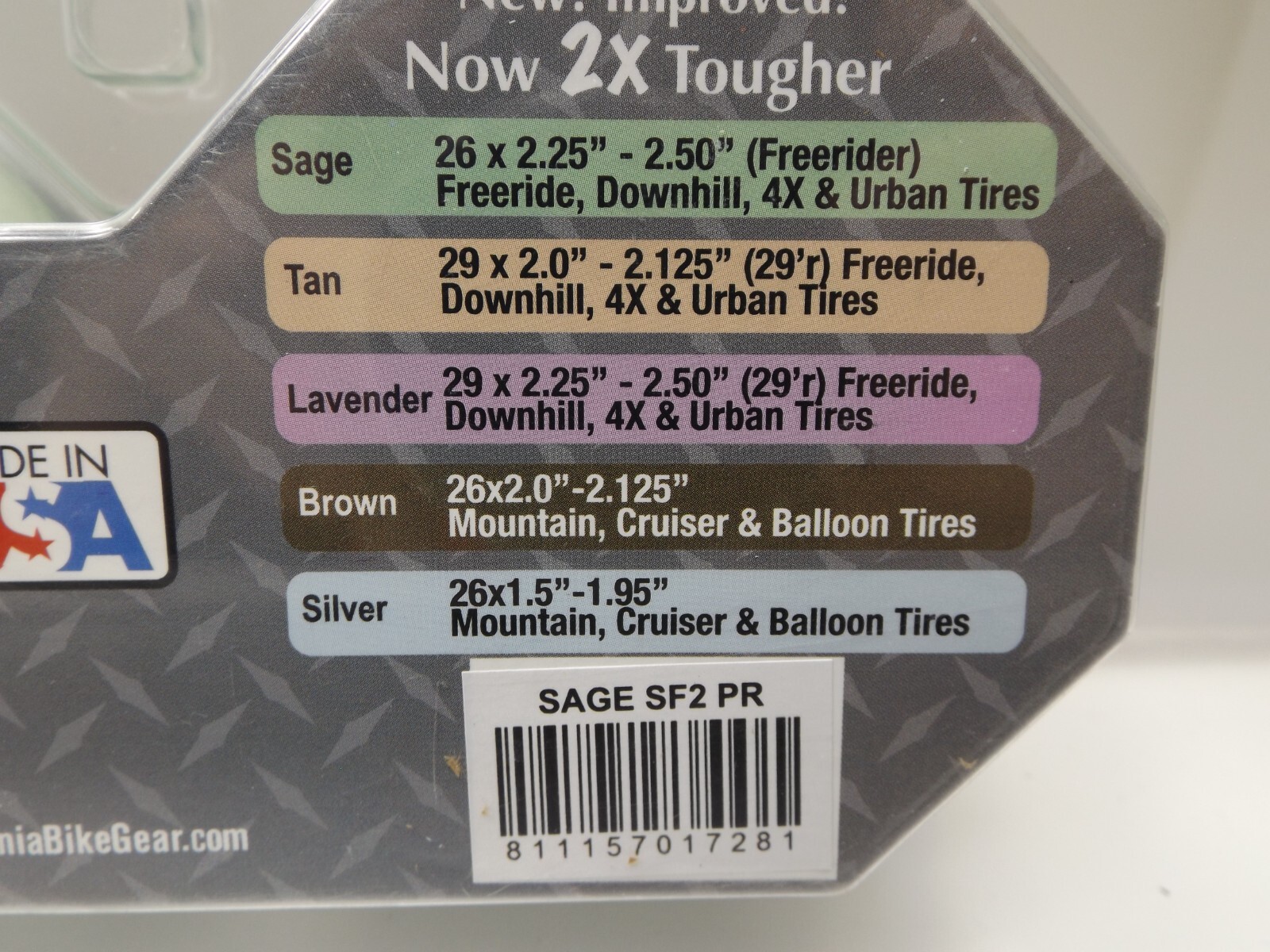 Stop Flats 2 Bicycle Tire Tube Liners 26″ 2.25 – 2.50 Sage Mountain Downhill