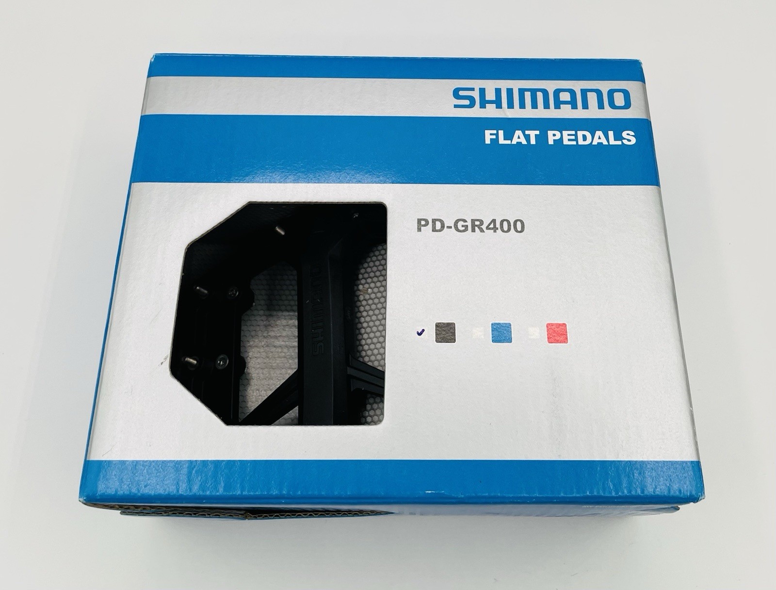 Shimano PD-GR400 Flat Footrest Pedals 101 x 96 mm Road Bike MTB Black