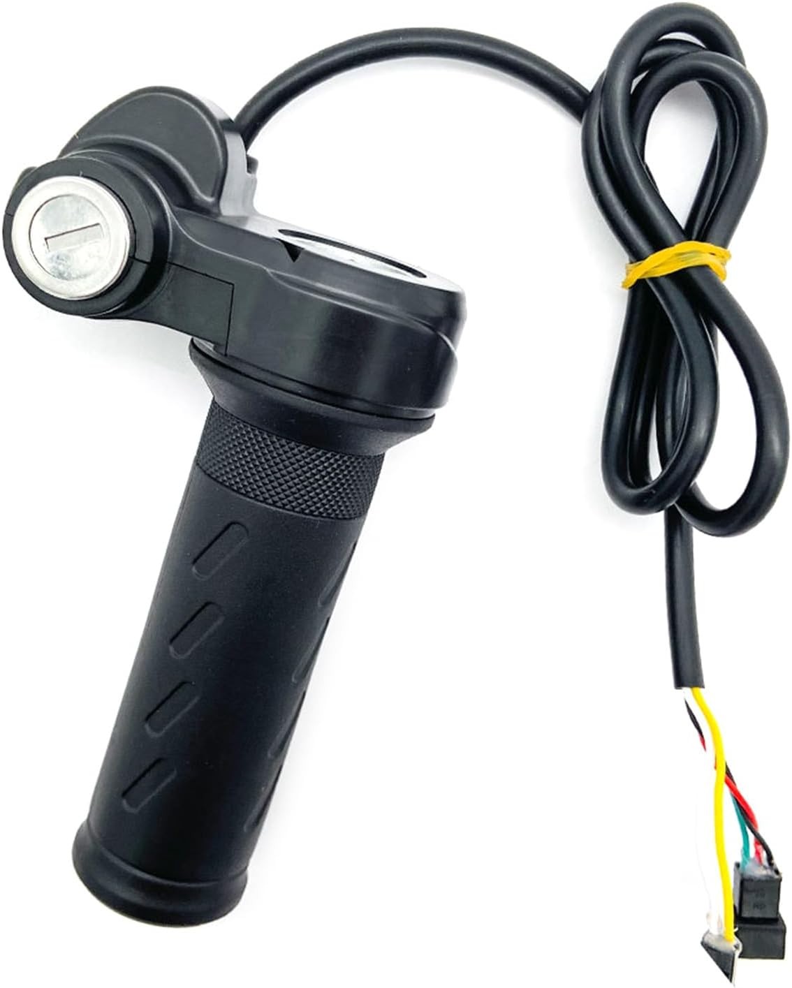 Ebike Full Twist Throttle Grip with 2 Keys Compatible Fit for Ridstar Q20 E-Bike
