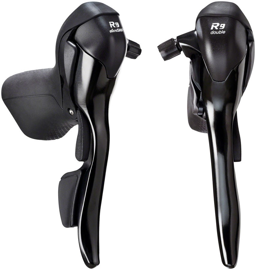microSHIFT R9 Drop Bar Brake/Shift Lever Set – 2 x 9-Speed, Shimano Compatible