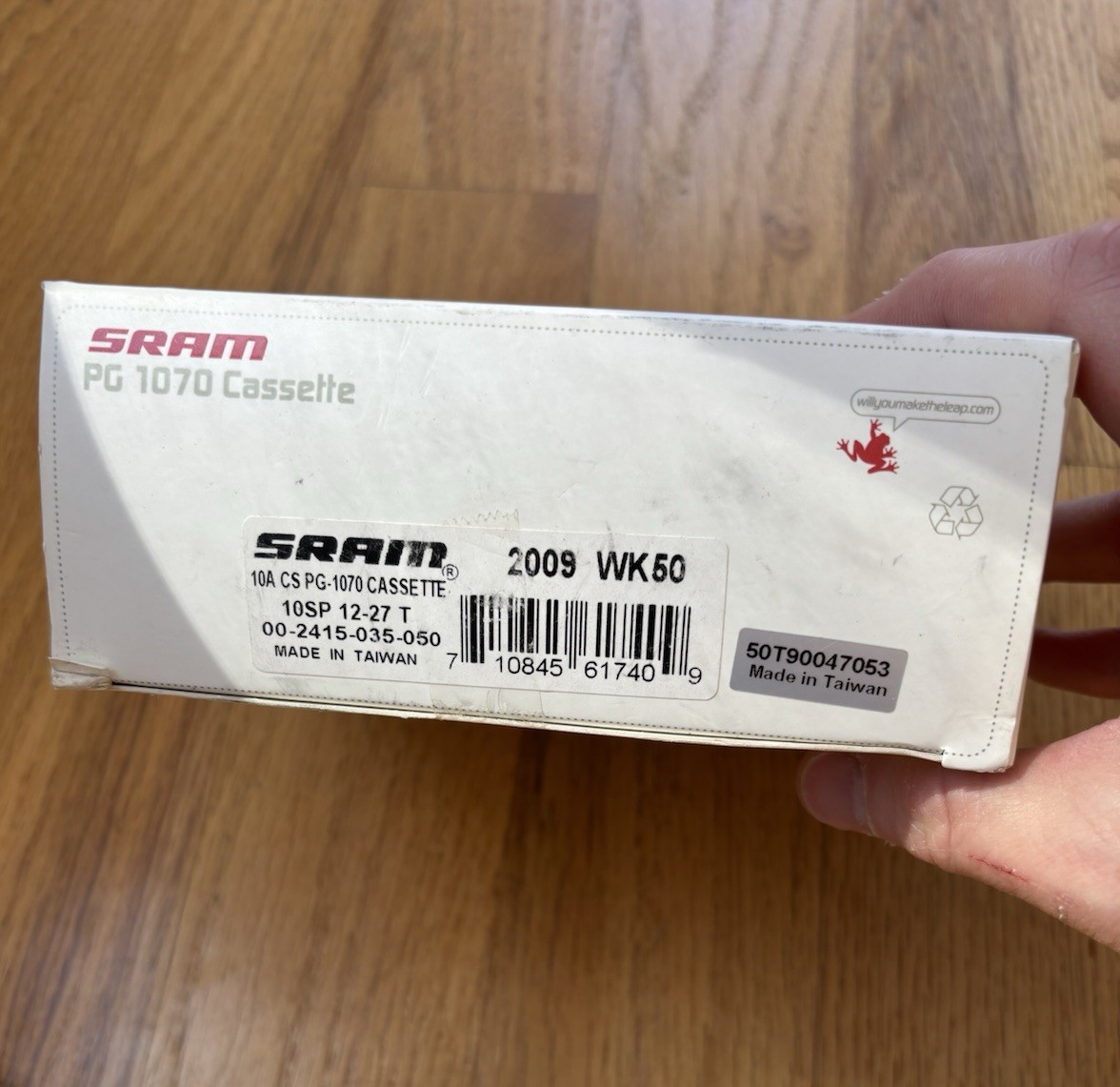 SRAM PG 1070 10-Speed Road Cassette 12-27T