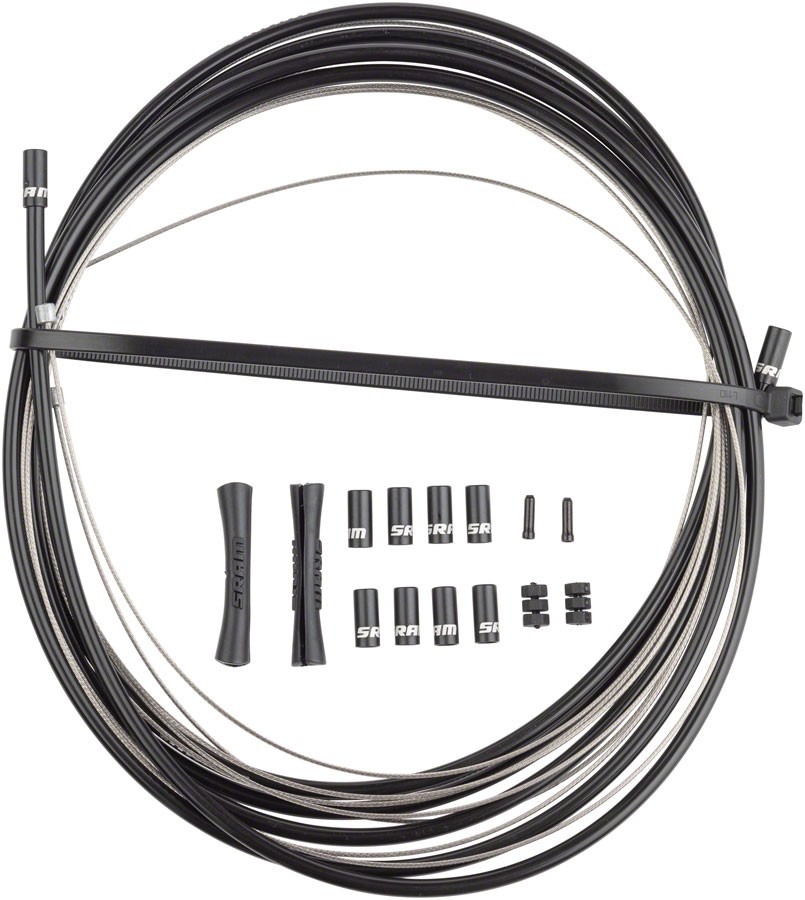 SRAM Stainless Steel Shift Cable and Housing Kit – Road/MTB, 4mm, Reinforced
