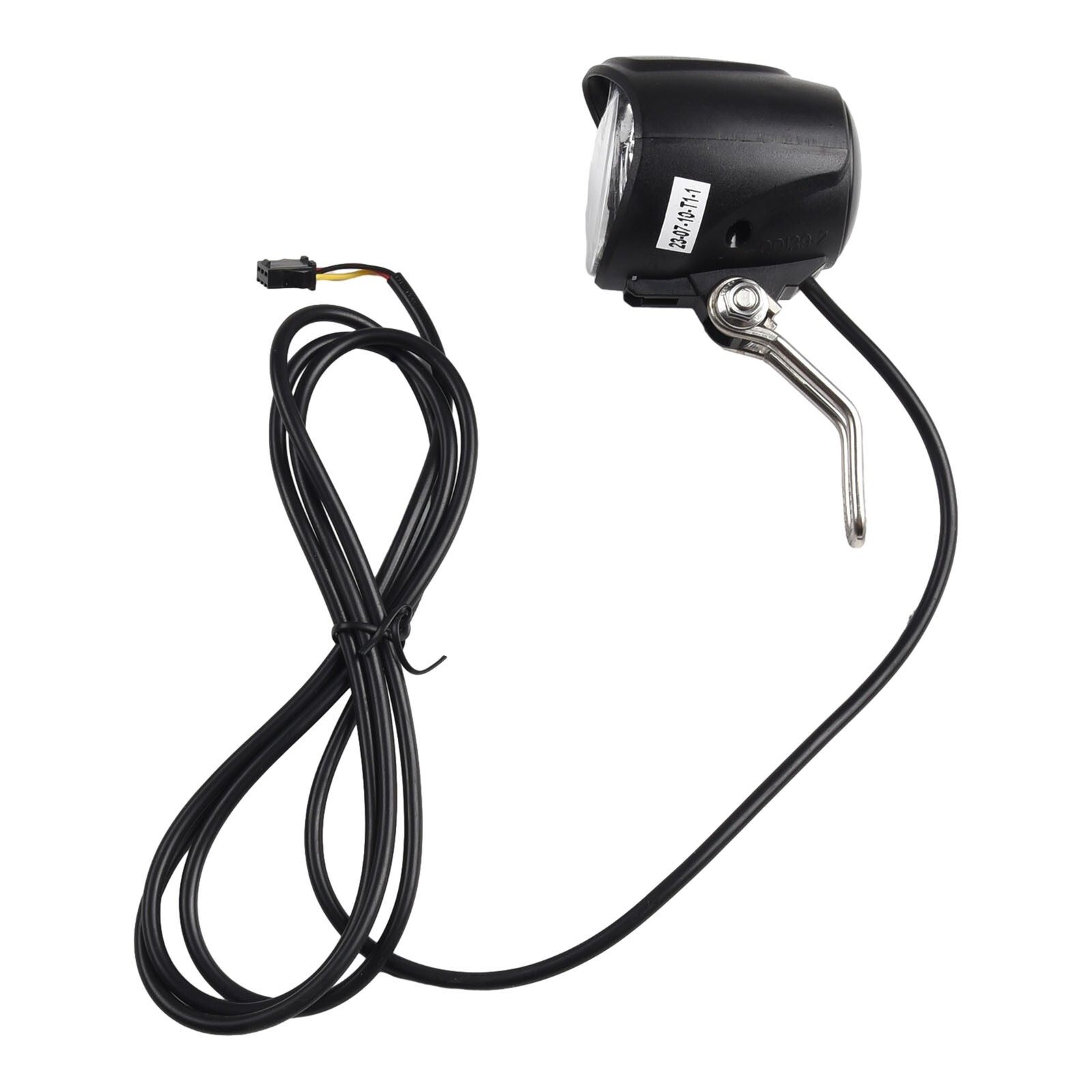 Led Light Headlight 6-80V Front Light Black Accessory For Electric Bicycle