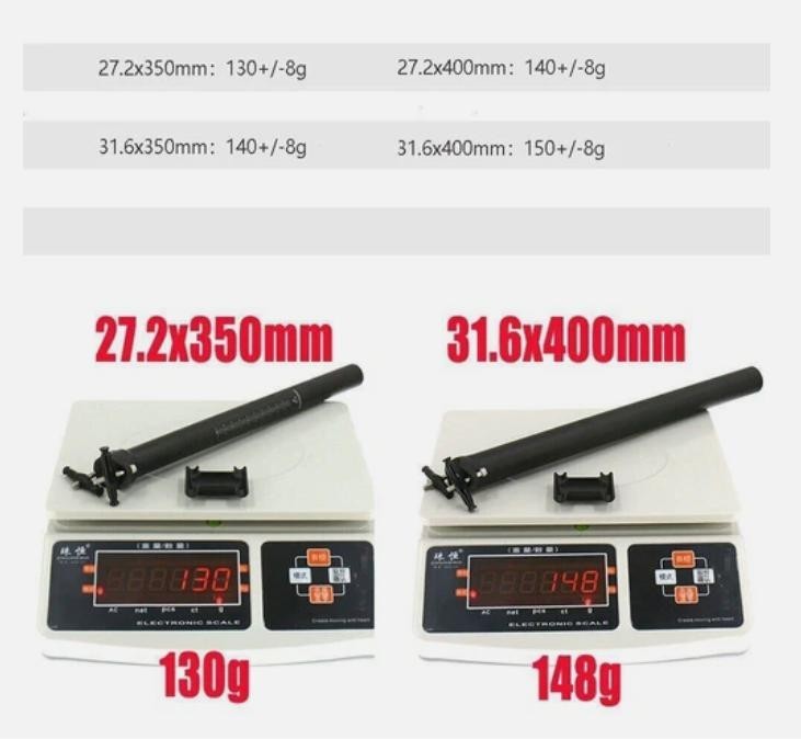 Carbon Fiber Bicycle Seatpost Road/Mountain Bicycle Seatpost Titanium Screw 125g