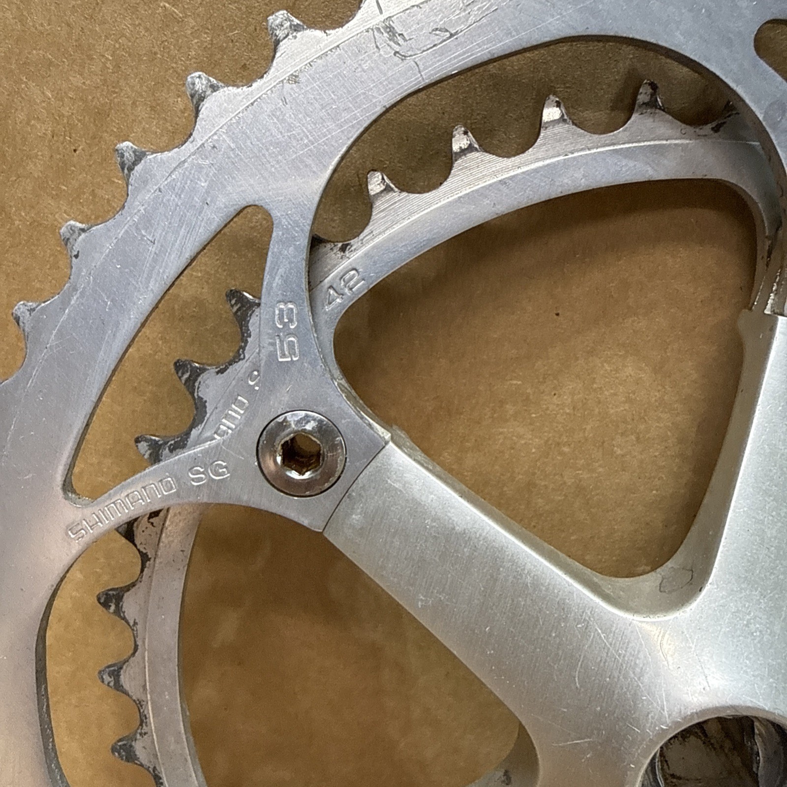 Shimano Ultegra 600 8 Speed 175 Road Crankset Cranks 53/39 bcc60