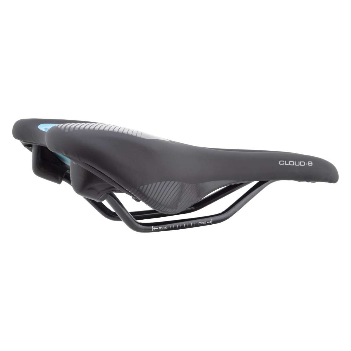 Cloud-9 Unisex Narrow Sport Saddle Kush Plus Memory Foam Road MTB Unisex Black