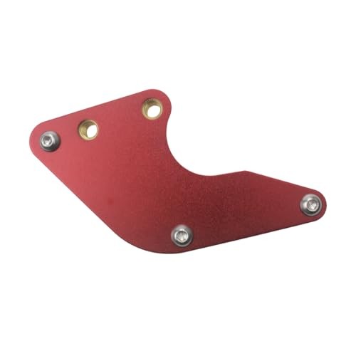 Motorcycle Aluminum Plastic Chain Guard Guide Protector+8M 10M Chain Red
