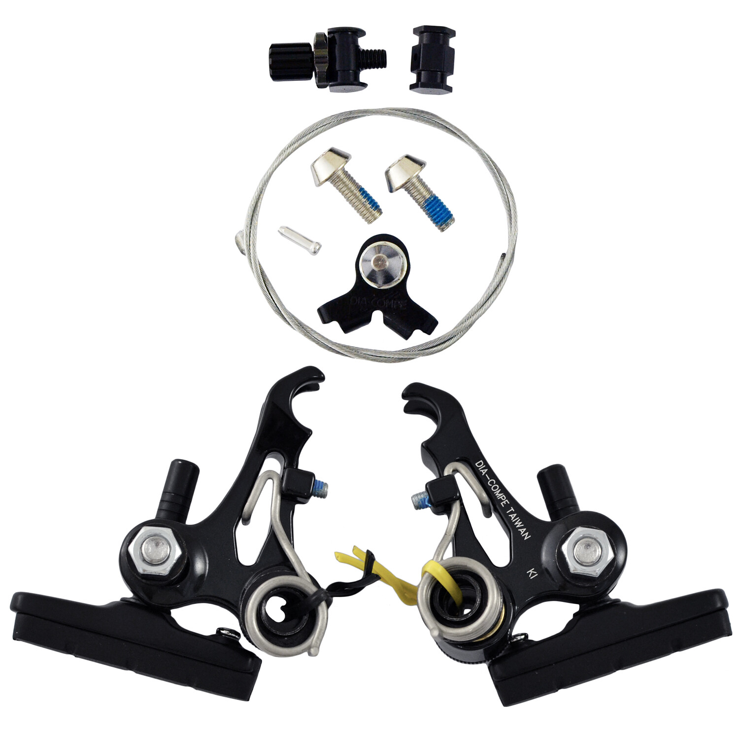 DIA-COMPE CR-X Cyclocross Cantilever Brake Set (Front & Rear) , Black