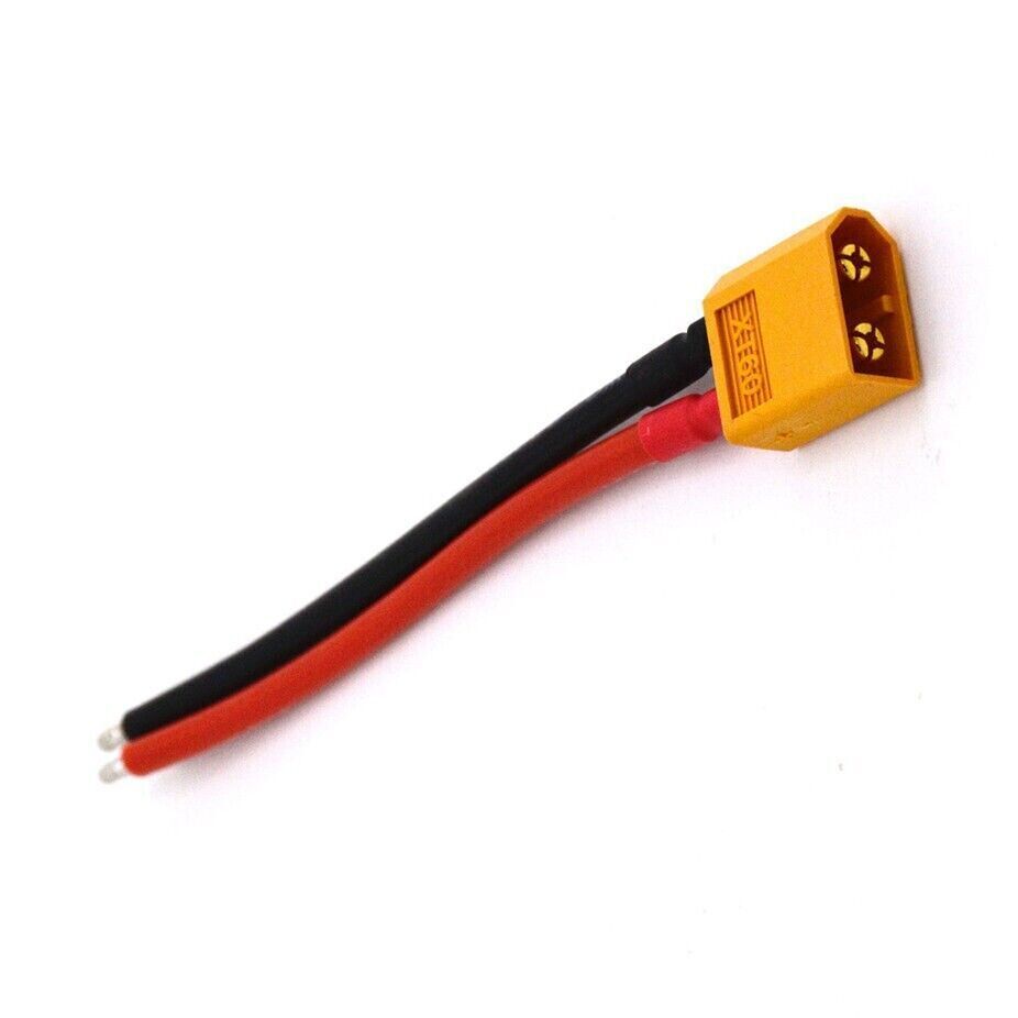 10AWG 100mm XT60 Parallel Pigtail Wire Cable Male Connector Ebike Li-Ion Battery