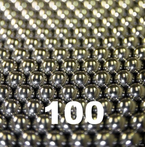 100 Pcs 3/16 in Loose Bearing Balls for Bike Front Hub Precision Steel Grade 25