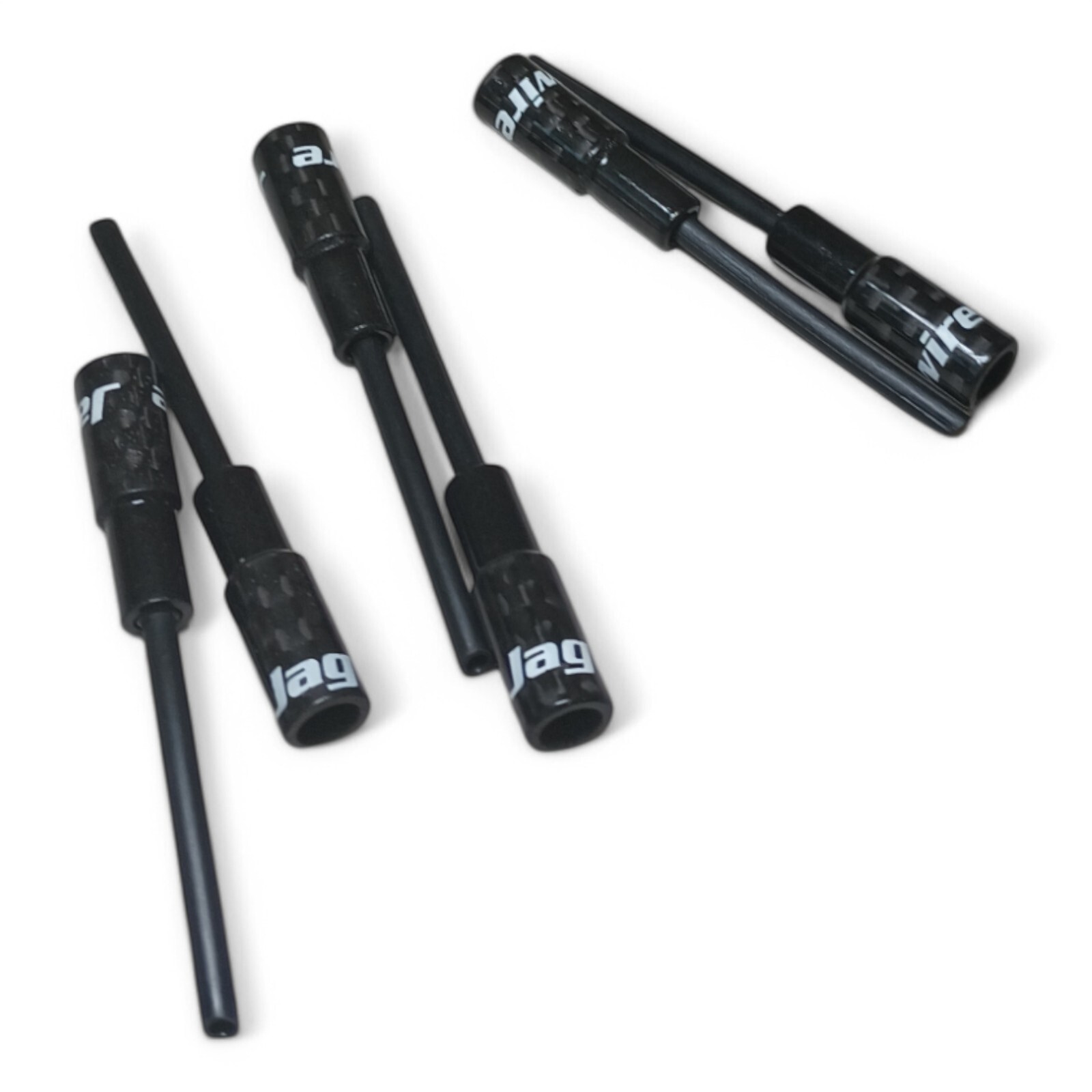 Jagwire CHA043 Bowden Cable End with Tube, 5 mm Carbon 6pcs