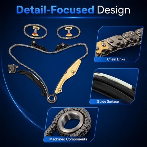 Timing Chain Kit Compatible with Explorer Mustang 2011-2017 | 3.5L 3.7L, 9