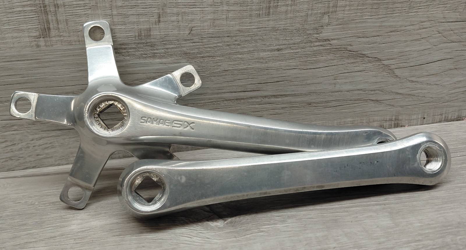 Vintage SR Sakae SX Crankset – Triple – 175 mm 110/74 BCD Square Taper Japan
