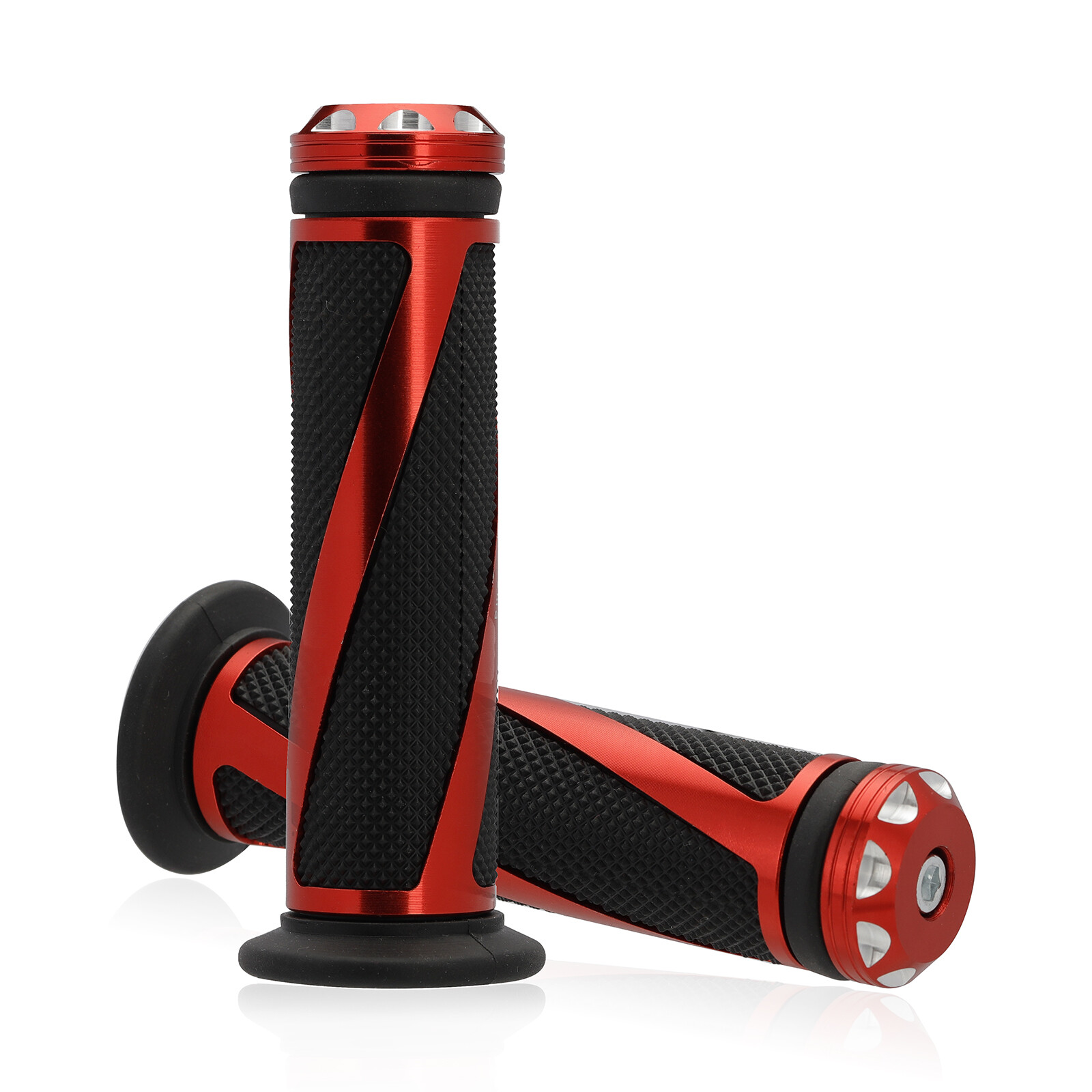 Handle Grips Motorcycle Handlebar Grip Dirt Pit Bike 7/8″ Rubber Gel Hand Grips