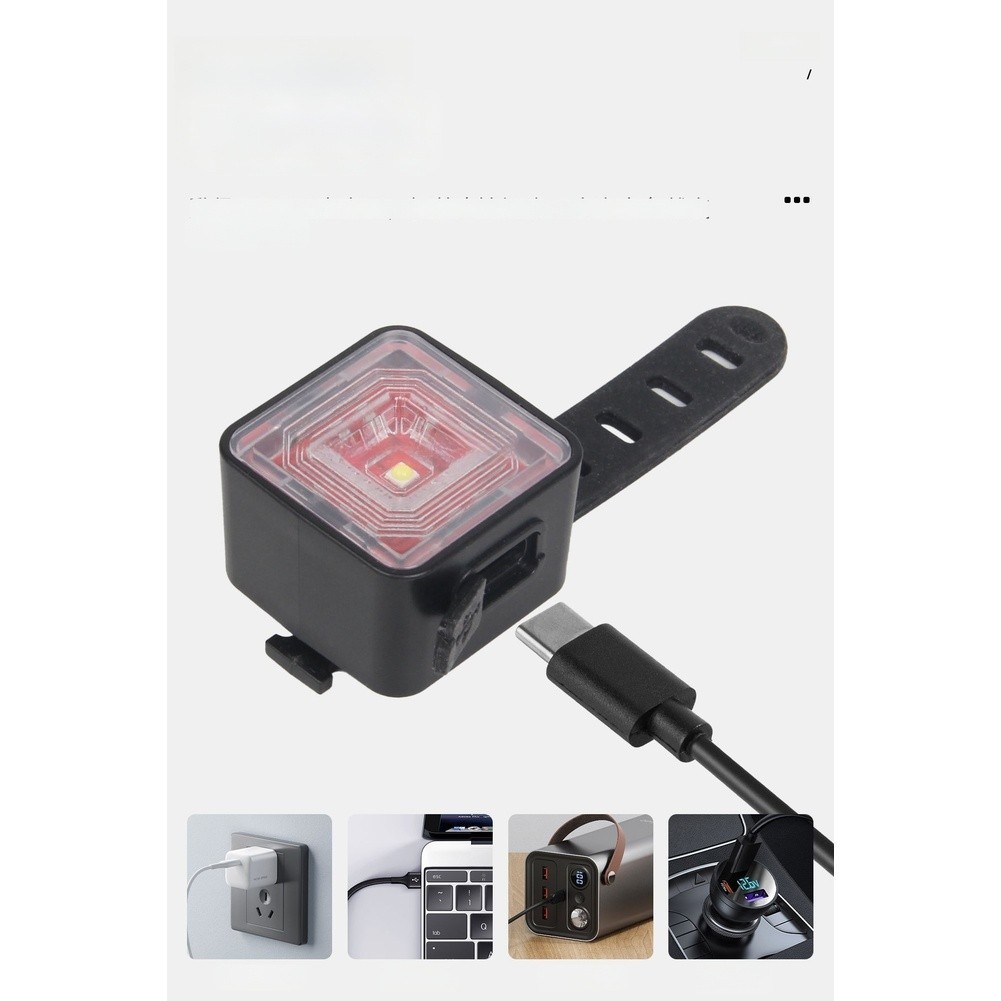 USB Bike Light Set Waterproof Front Rear Light Automatic Braking Sensor