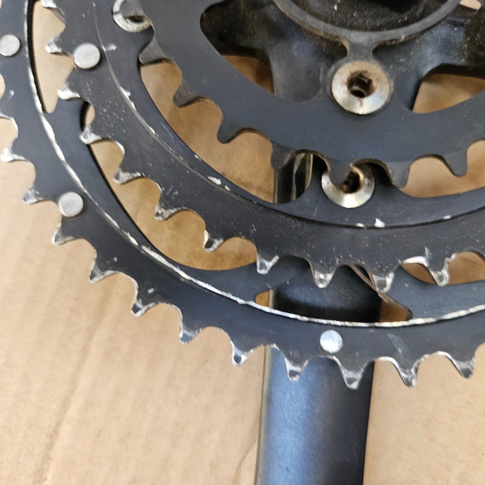 Sugino XD2L Forged Triple Road Touring Bike Crankset 175mm 48/38/28 Black XD2