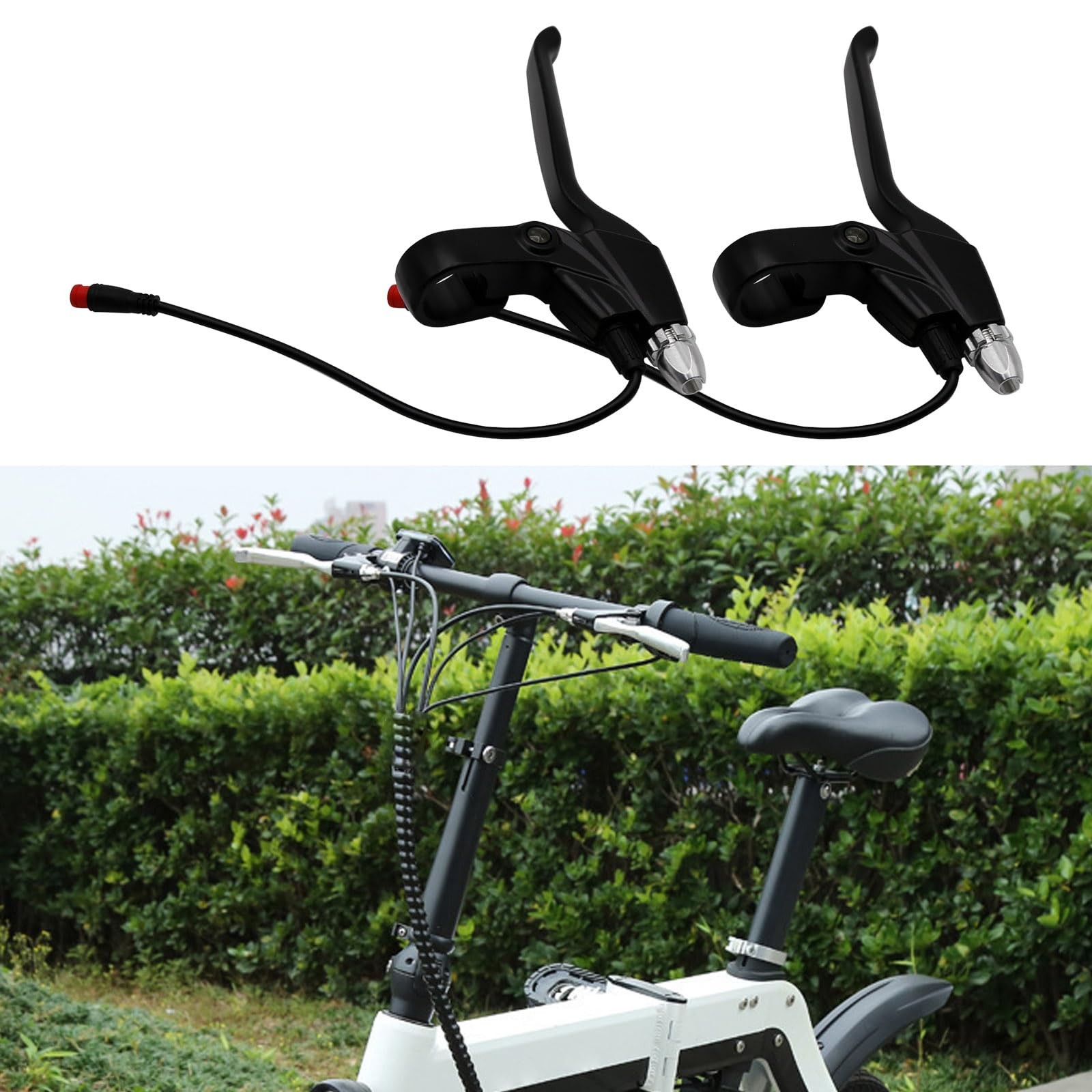 108PDD Ebike Brake Lever Set 2 Pin Male Brake Levers, Left and Right Power Of…