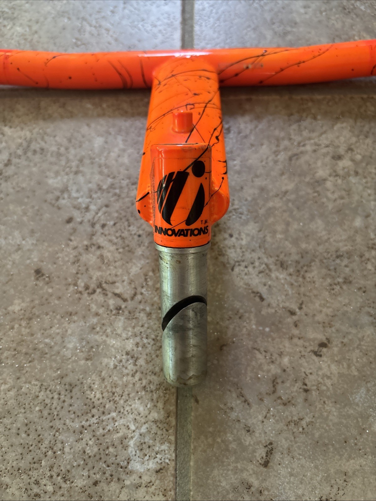 Grove Innovations Orange Splatter One Piece Bar Quill Stem 24” 22.2 High Rise