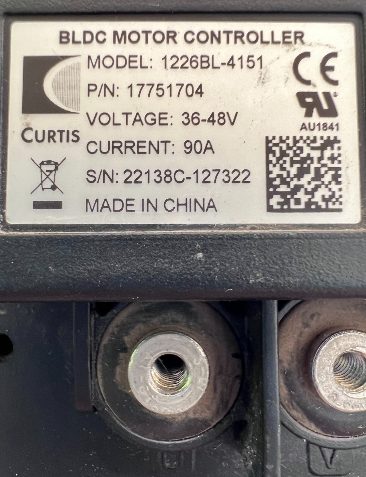 1226BL-4151 36-48V (90A) Original Brushless PM Motor Controller