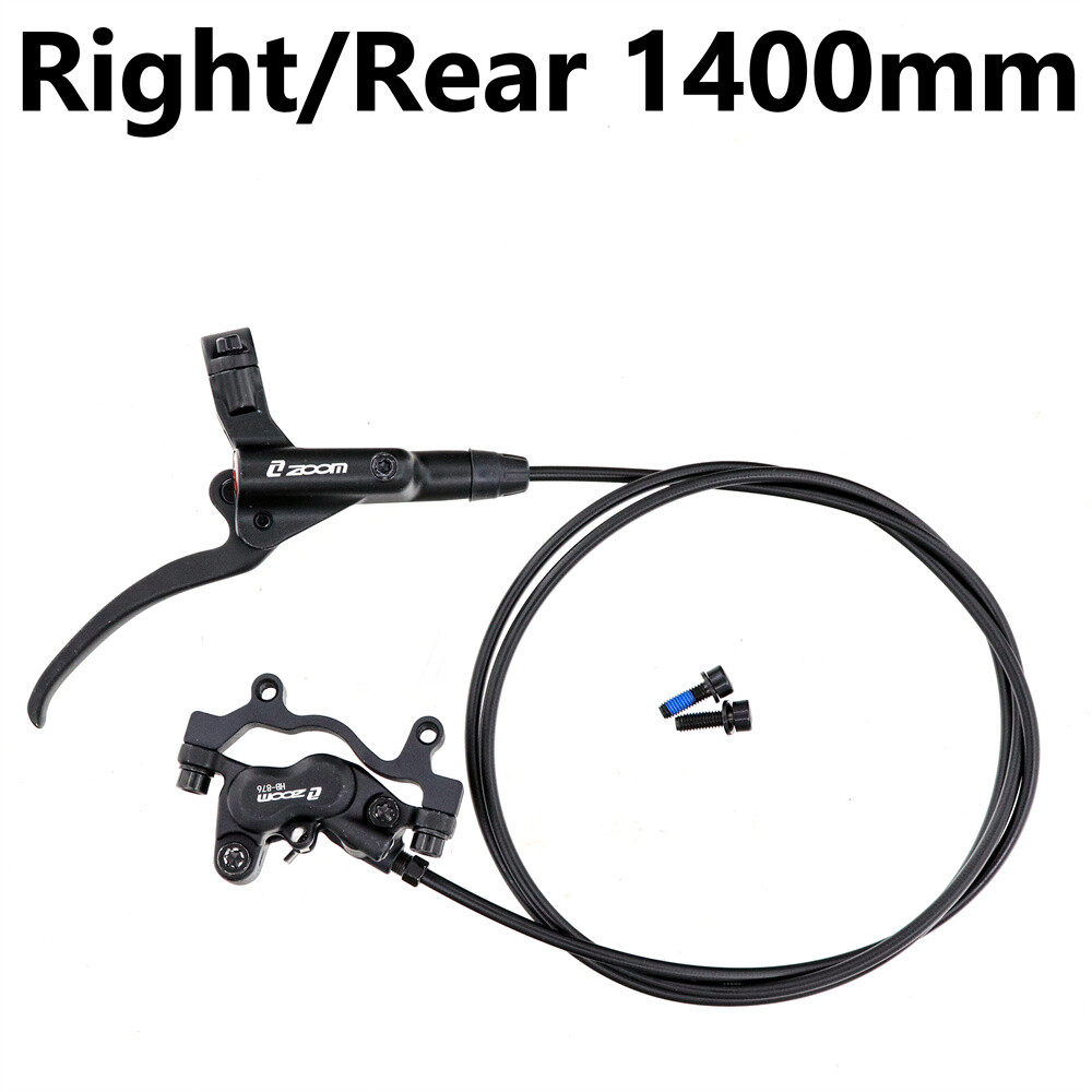 ZOOM HB876 4 Piston Hydraulic Disc Brake Set 850 1500MM MTB Bike Bicycle Red