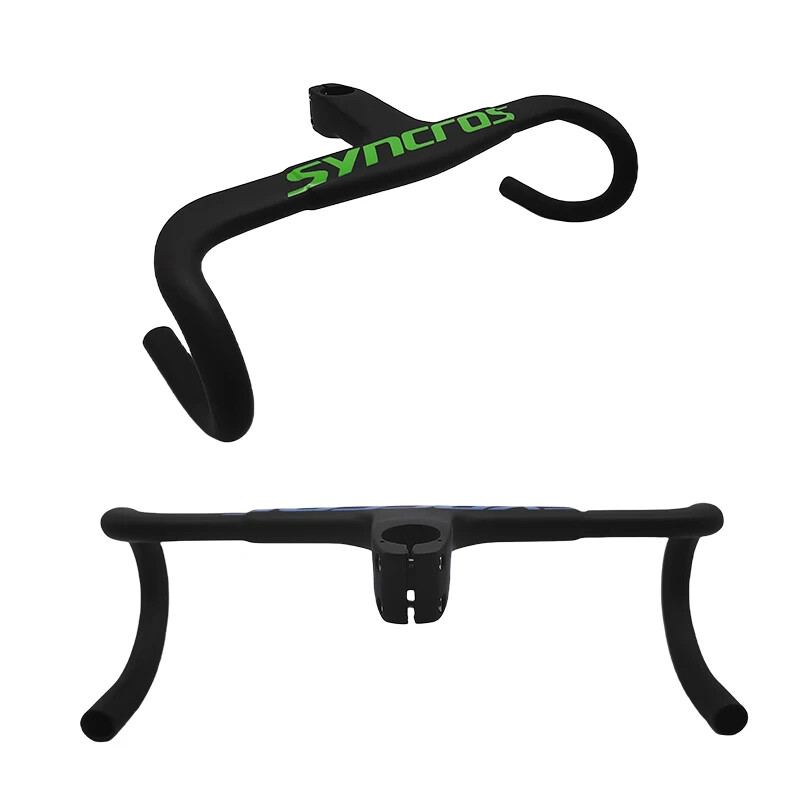 Road Bicycle Carbon Handlebar Integrated Drop Bar 28.6mm 31.8mmm 380-430mm