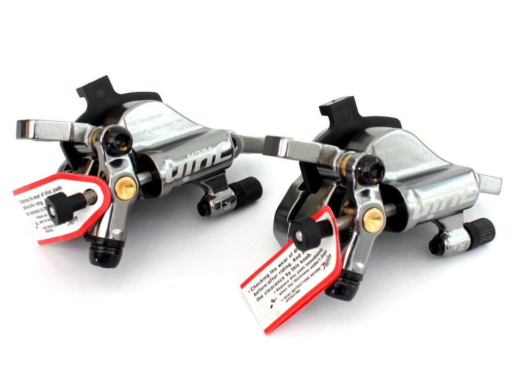 Juin Tech R1 Post Mount Hydraulic Disc Brake Caliper Front + Rear w/ 160mm rotor