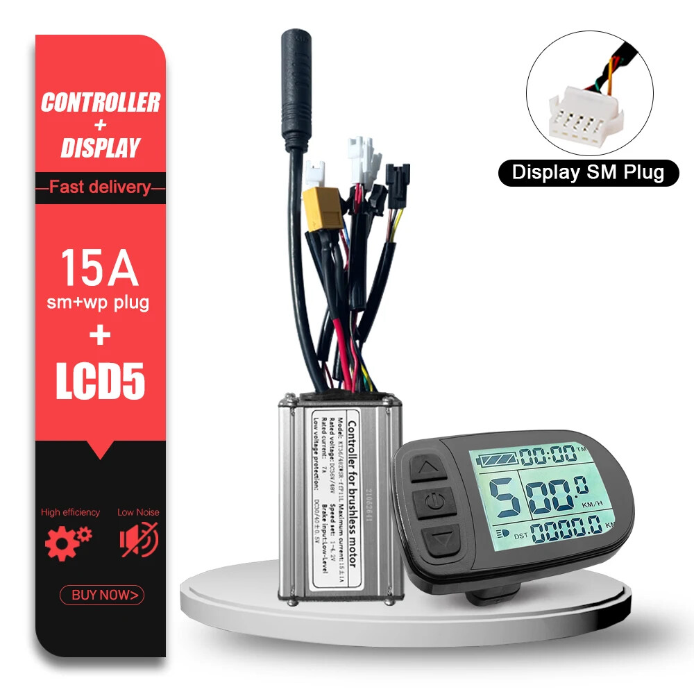 KT Electric Bike Sinewave Controller 36V48V 15A/17A/22A/25A/30A with LCD Display